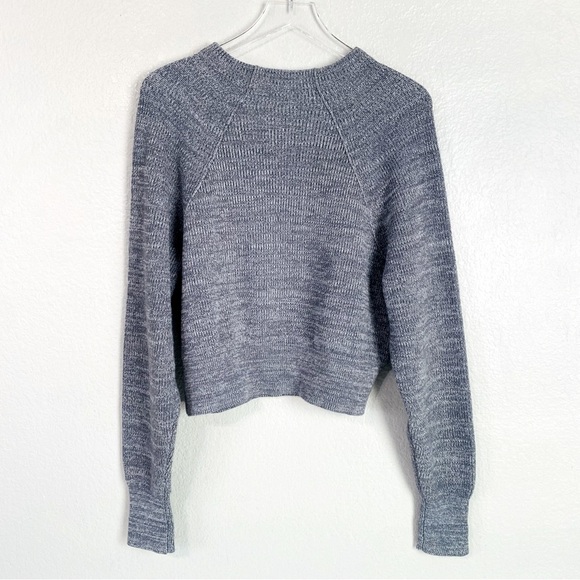 Free People Steel Grey Too Good Mock Neck Sweater Size S - Picture 4 of 7